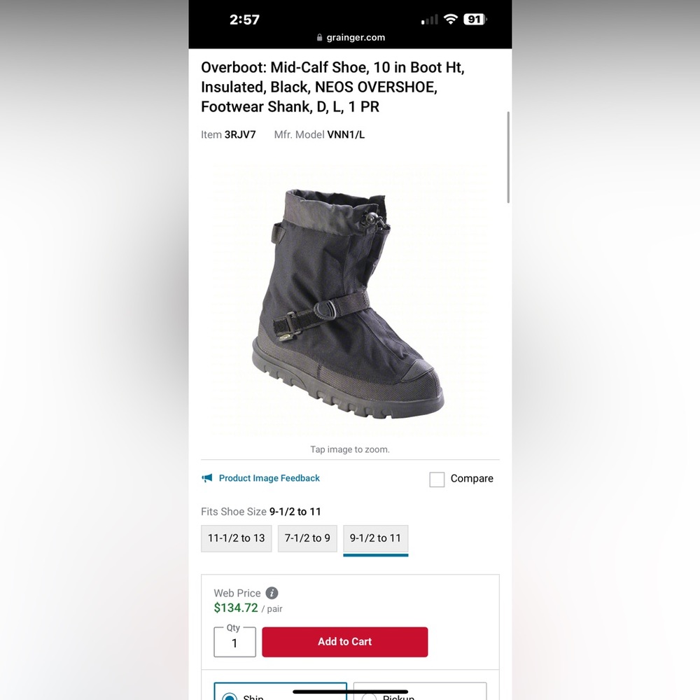 Thorogood overboot mid-calf in excellent condition